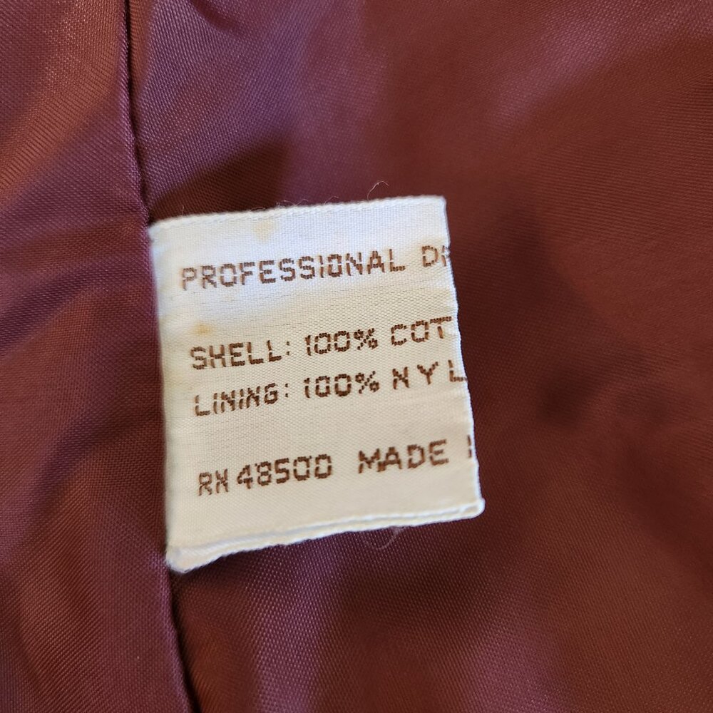 Vintage Monette Casuals Size 7 Brown Button up Corduroy Jacket - Picture 8 of 14